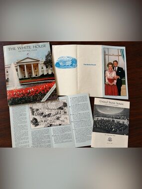 Vintage White House & U.S. Senate Booklet Bundle Reagan Era 1981 Historic Guides